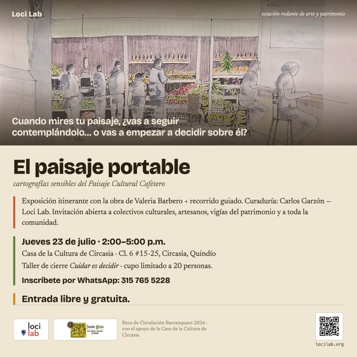 Pieza de convocatoria del taller de Circasia